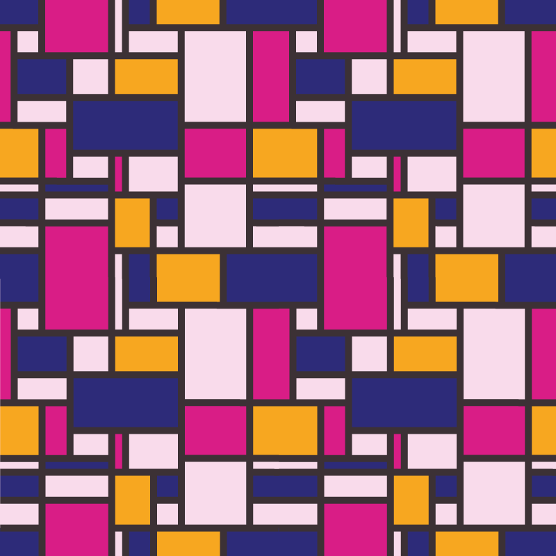 Vinyl Teppich Küche Nordische bunte fusion - TenStickers