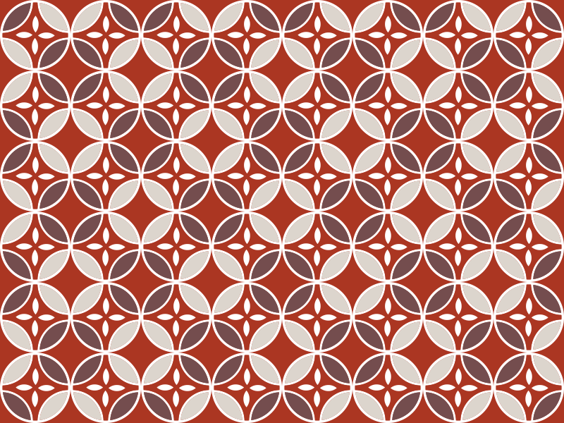 Vinyl Teppich Küche Bunte kreisformen mit rot - TenStickers