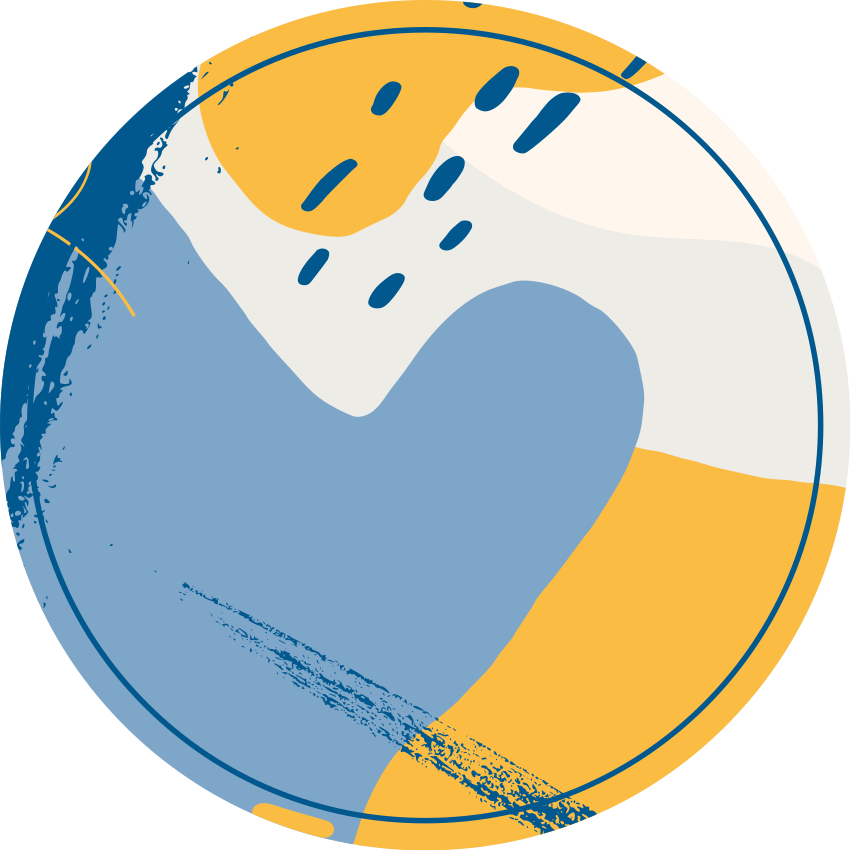 Vinylteppich Steinoptik kreisförmige kunst - TenStickers