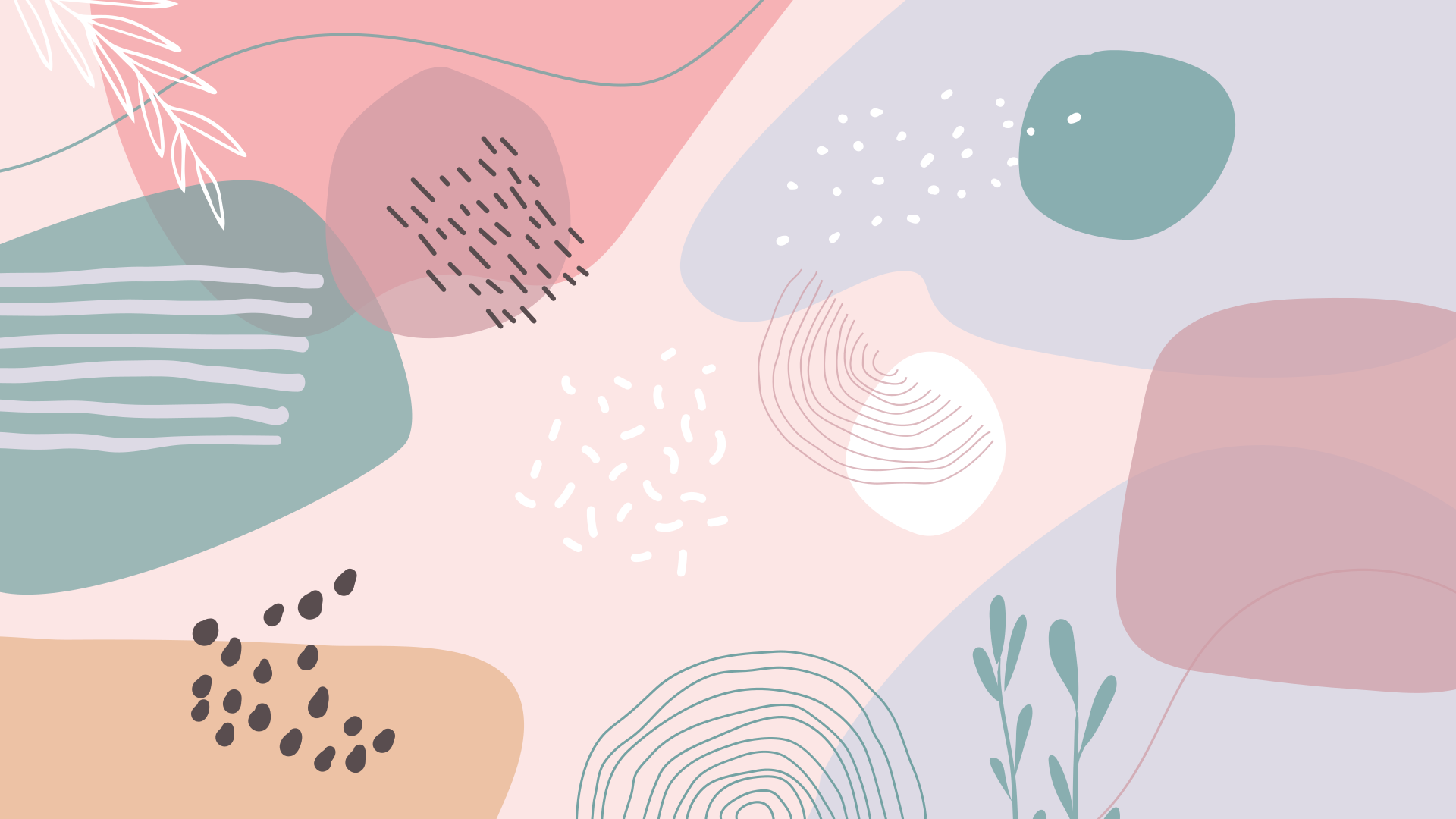 Vinyl Teppich modern abstrakte weiche formen - TenStickers