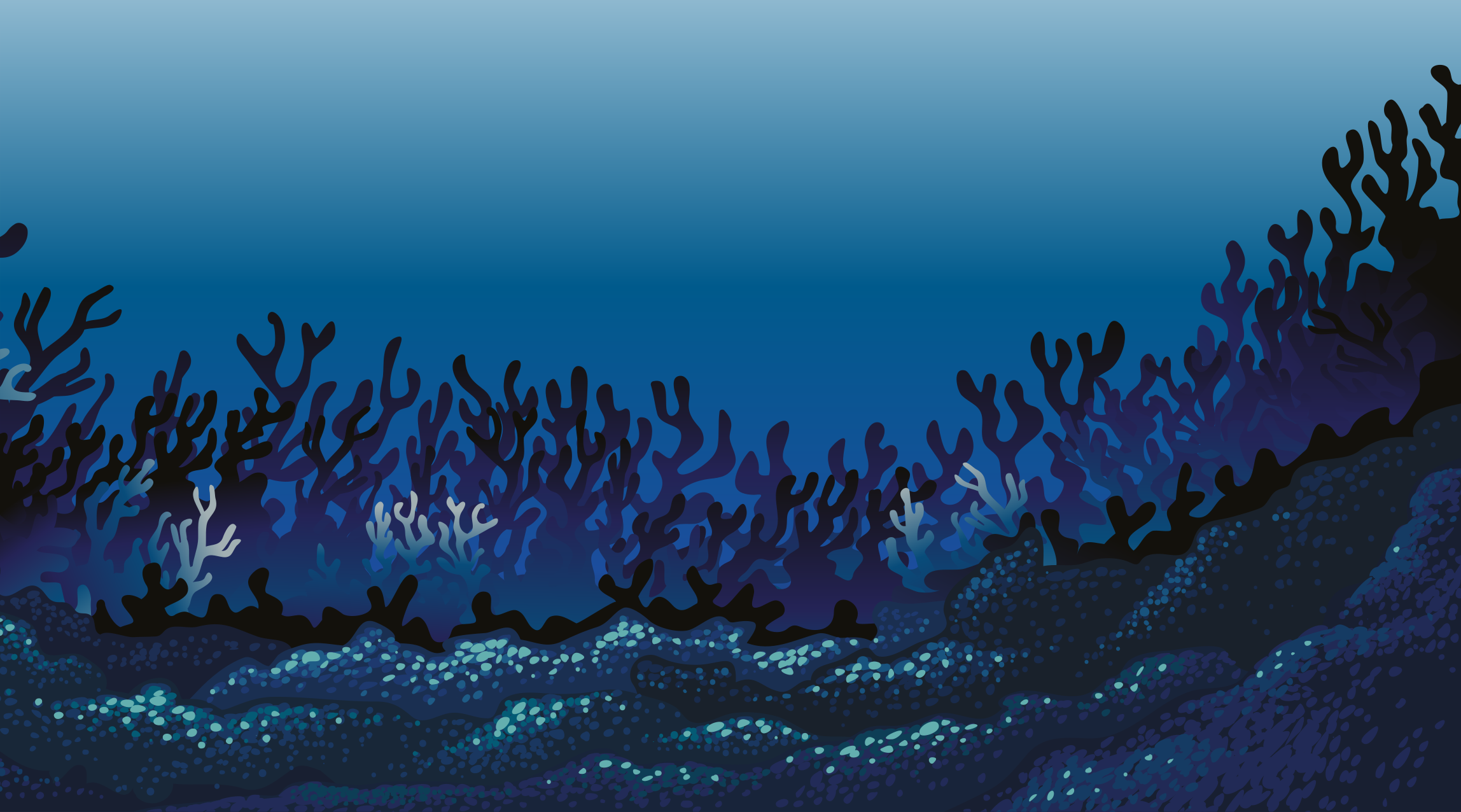 Vinyl teppich natur mit korallenriff-muster - TenStickers