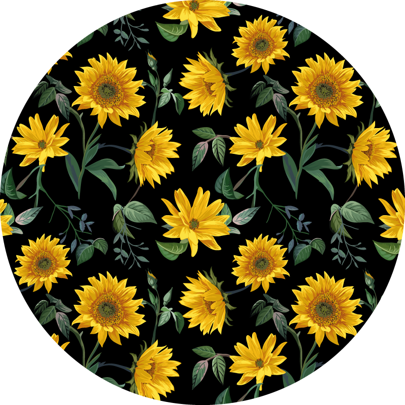Vinylteppich Blumen Sonnenblumen Pflanzen - TenStickers