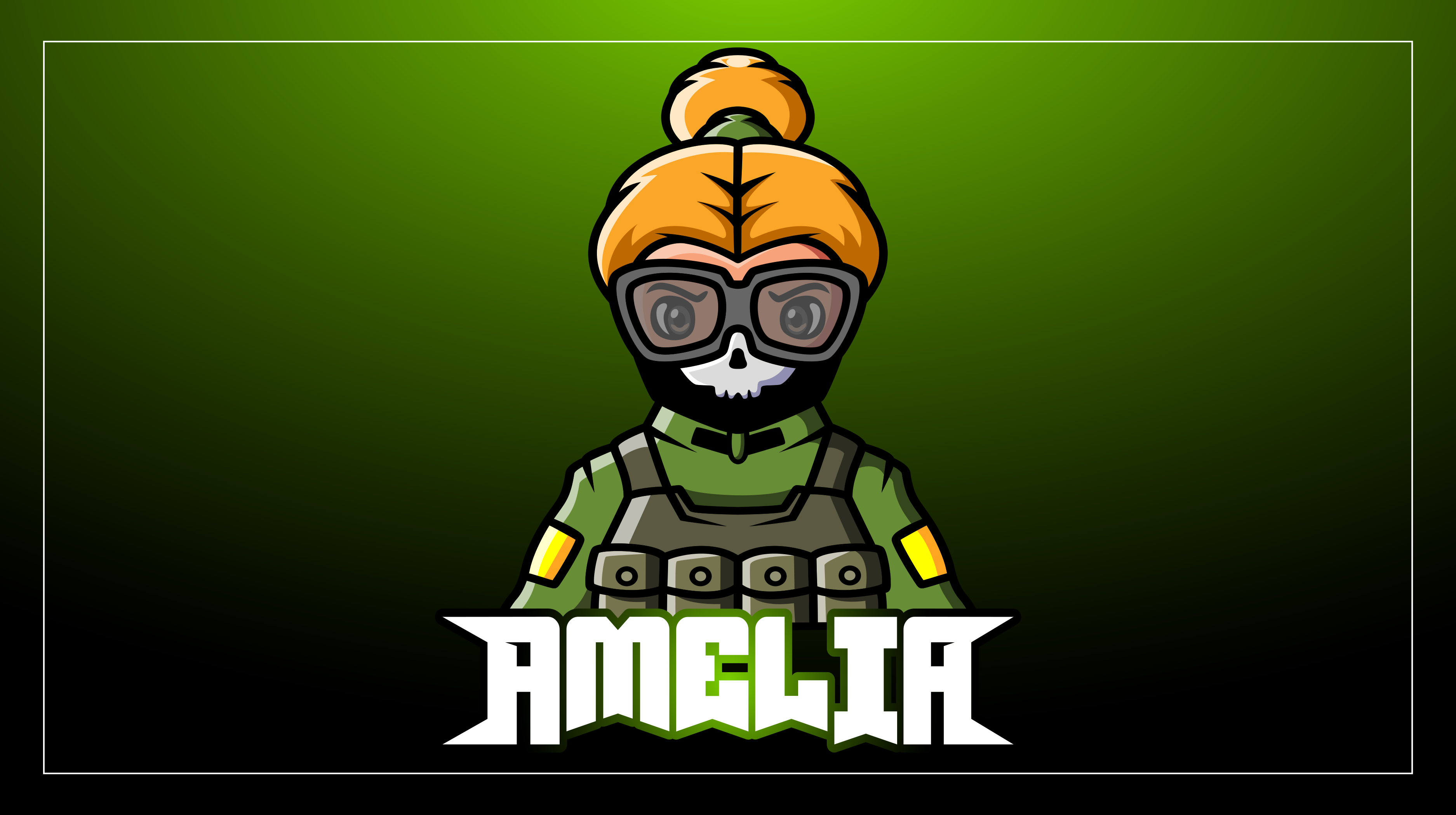 Vinyl Teppich Jugendzimmer soldatin mit namen - TenStickers