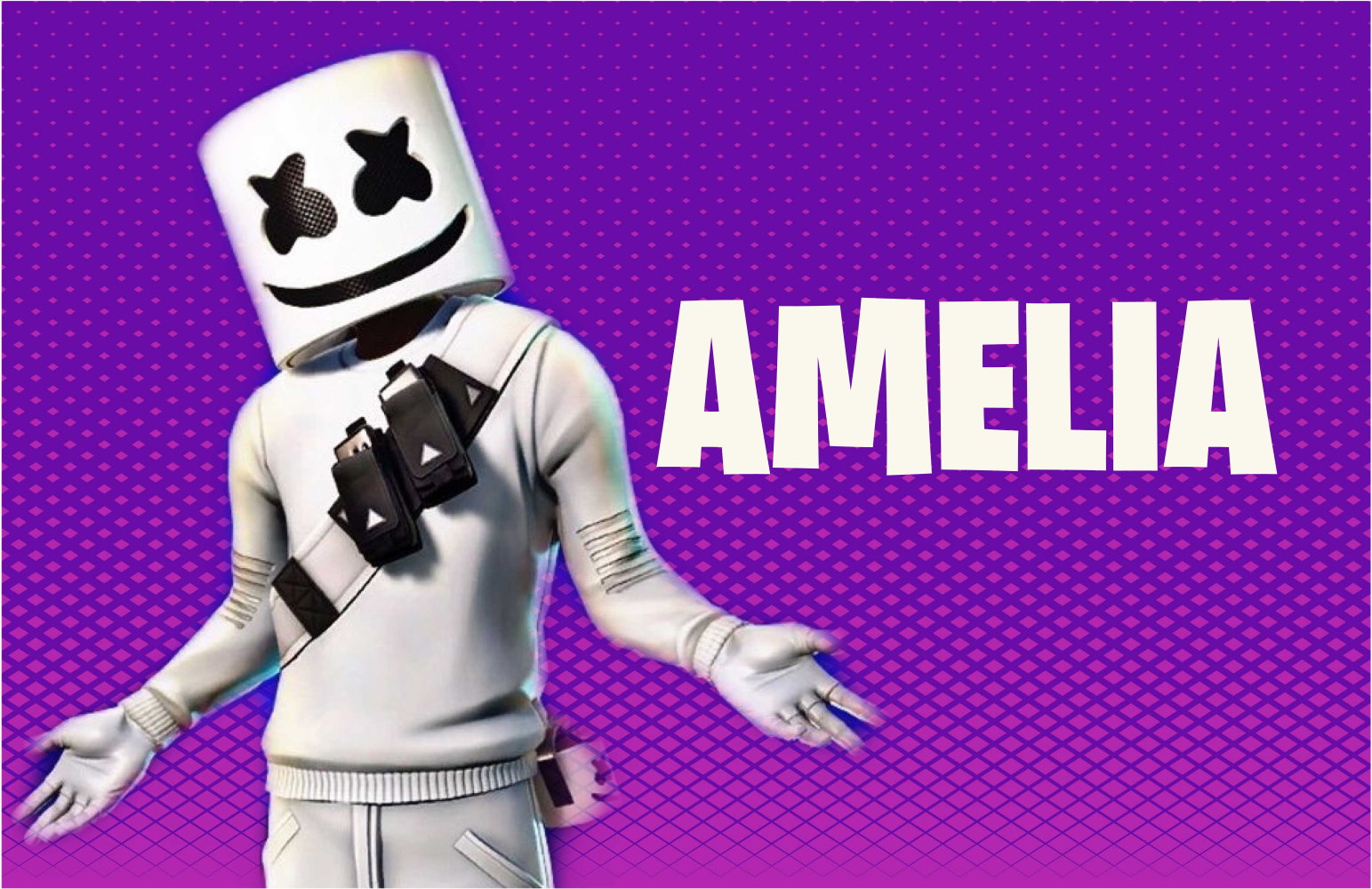 Vinyl Teppich Jugendzimmer dj figur mit namen - TenStickers