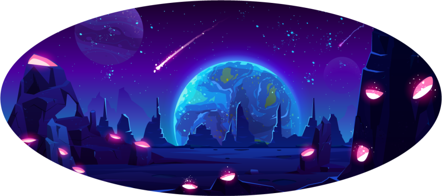 Vinyl Teppich Sterne galaktisches abenteuer - TenStickers