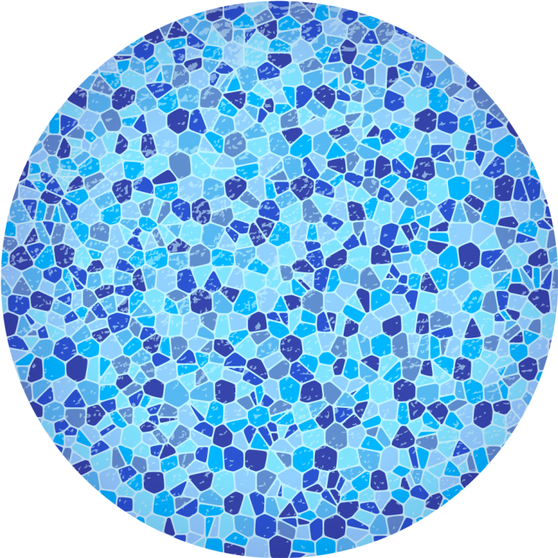 Vinyl teppich marmor mosaik blau textur - TenStickers