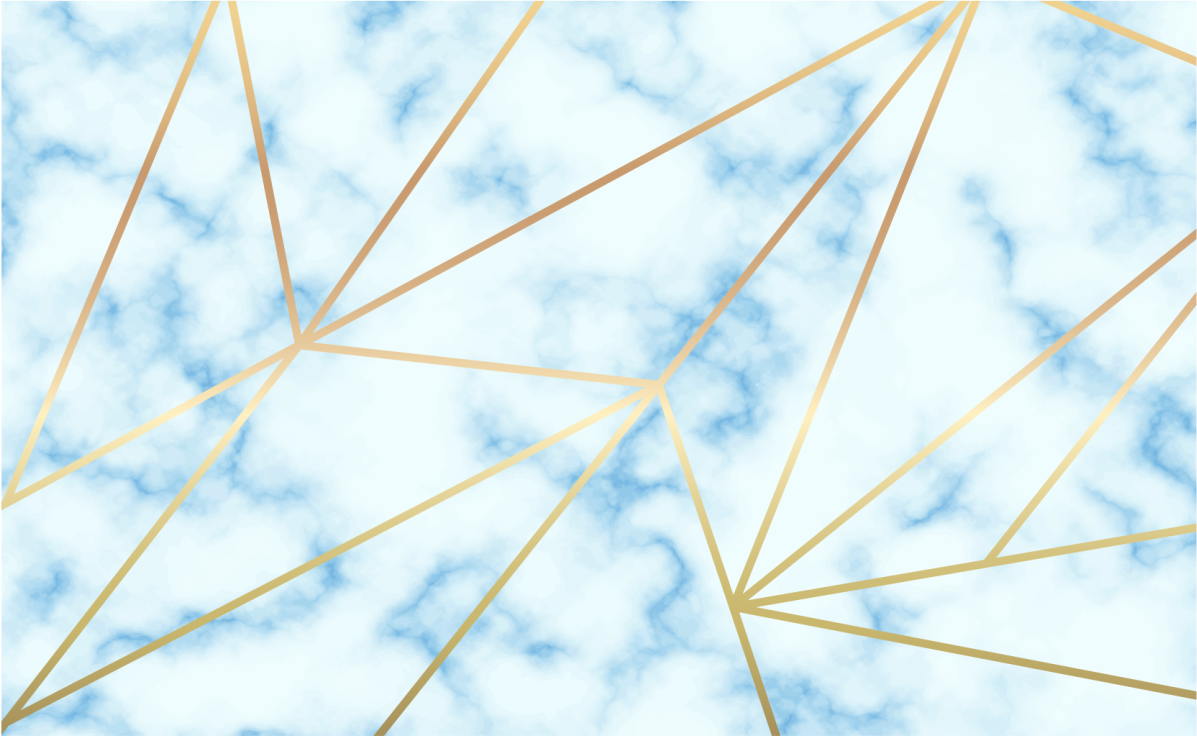 Vinyl Teppich Marmor stilvolles geometrisches motiv - TenStickers