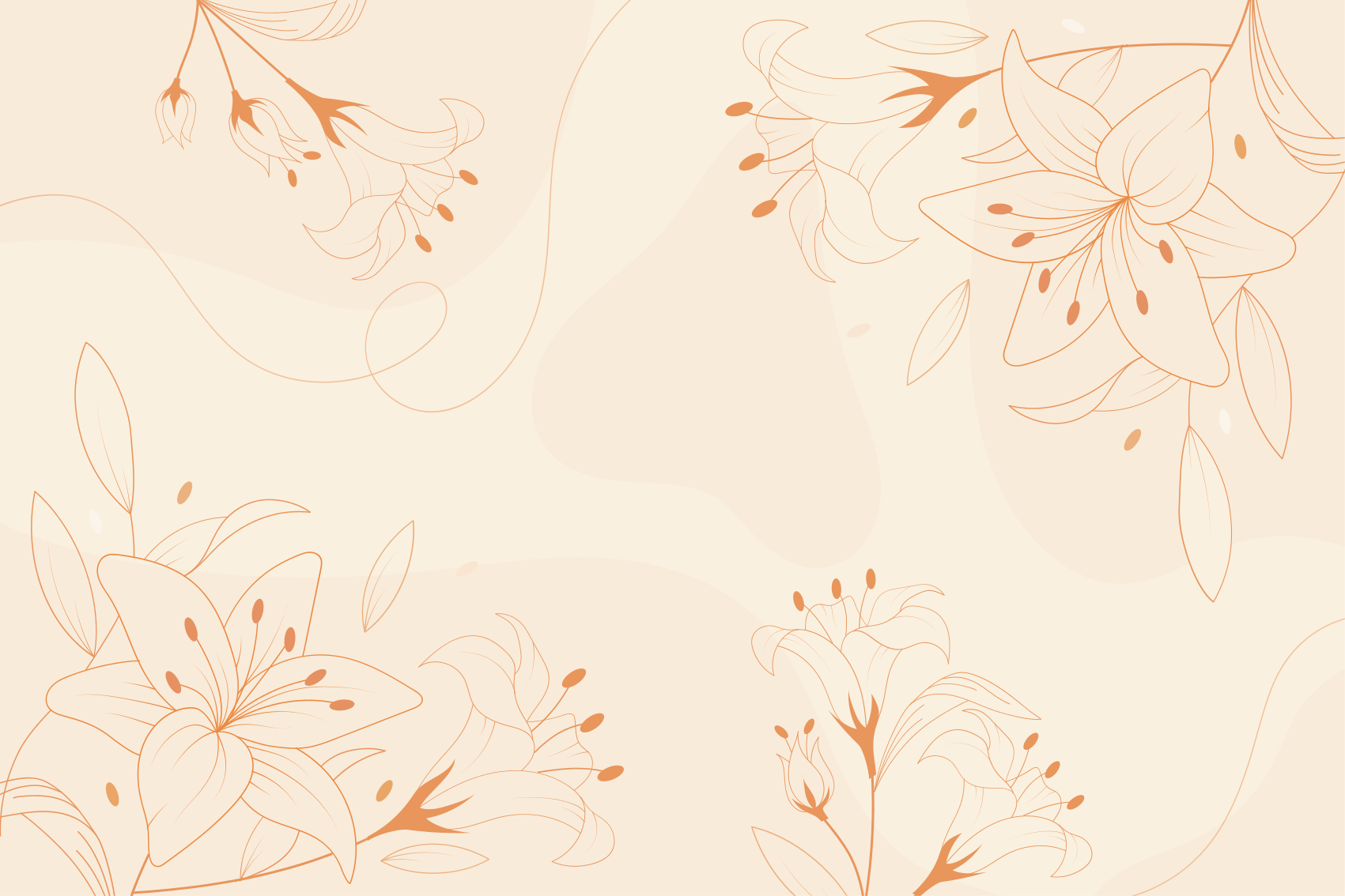 Vinyl Teppich Blumen elegante botanische komponente - TenStickers