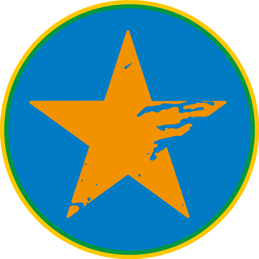 Vinyl Teppich kindlich blauer sternakzent - TenStickers