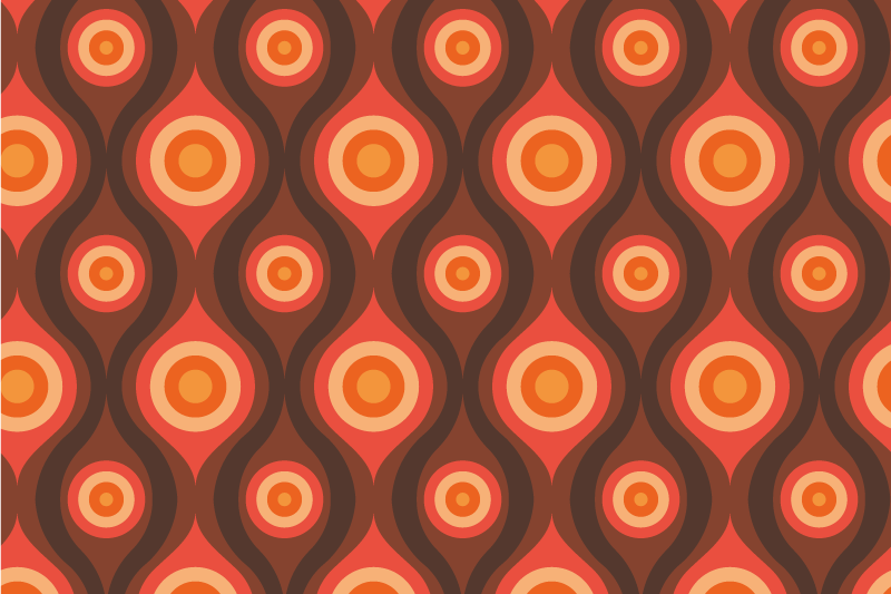 Vinylteppich Mosaik vintage-kreismotiv - TenStickers