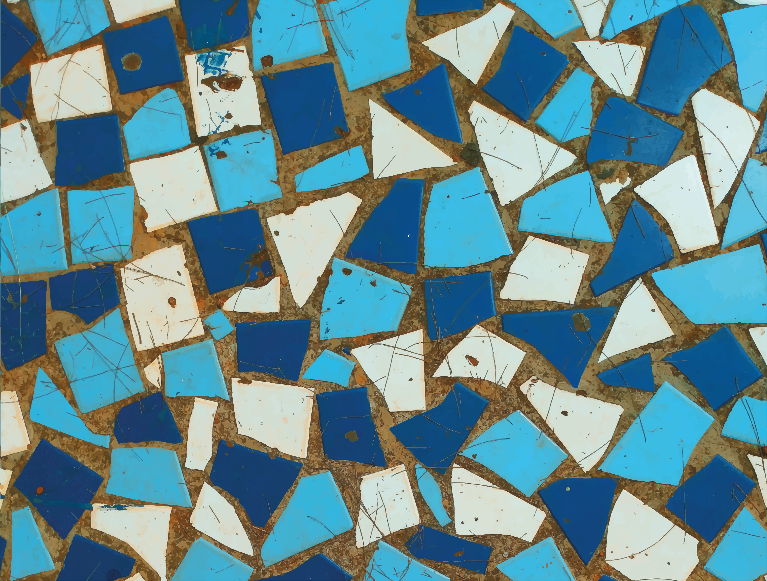 Vinylteppich Mosaik mosaikfliesenanordnungen - TenStickers