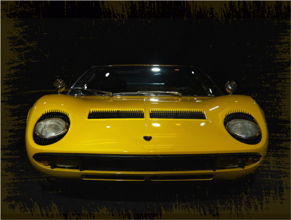 Vinylteppich Vintage Lamborghini-miura - TenStickers