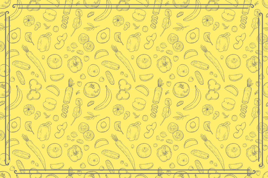 Vinyl Teppich Küche wunderliches fruchtmuster - TenStickers