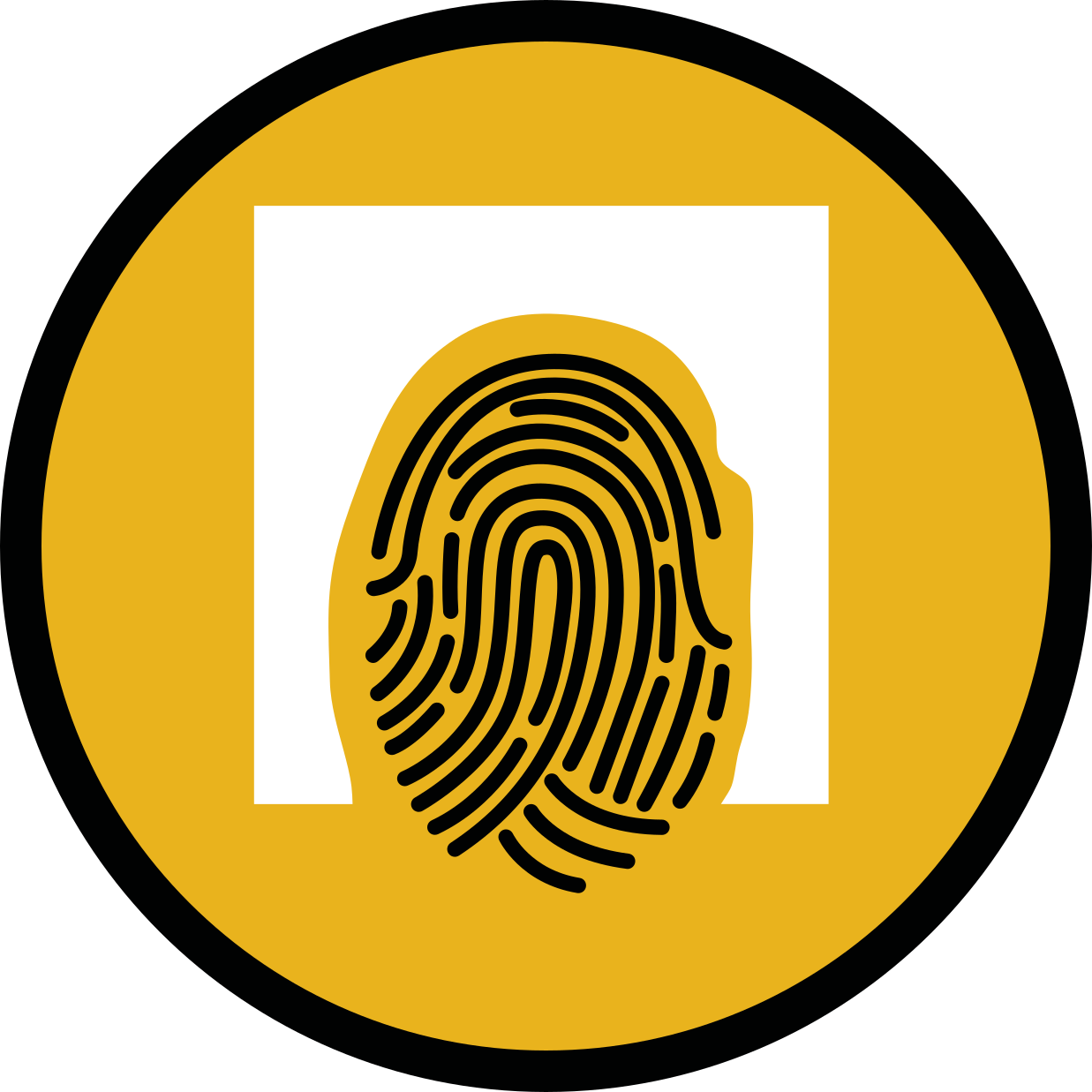 Vinylteppich Mosaik fingerabdruckmuster - TenStickers