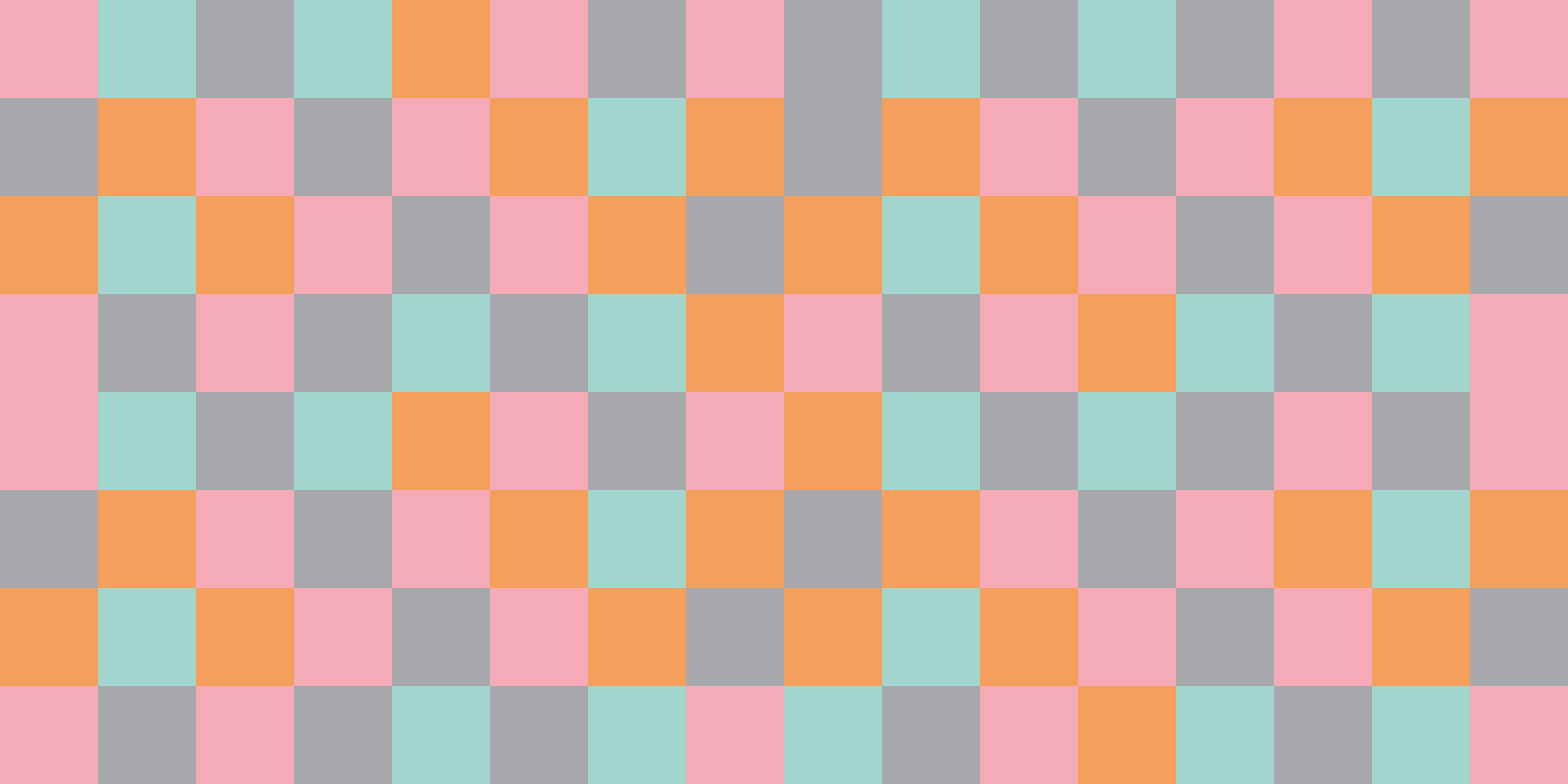 Vinyl Teppich geometrisch buntes schachbrett - TenStickers