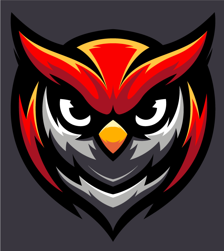 Vinyl teppich jugendzimmer eule grafik bold - TenStickers