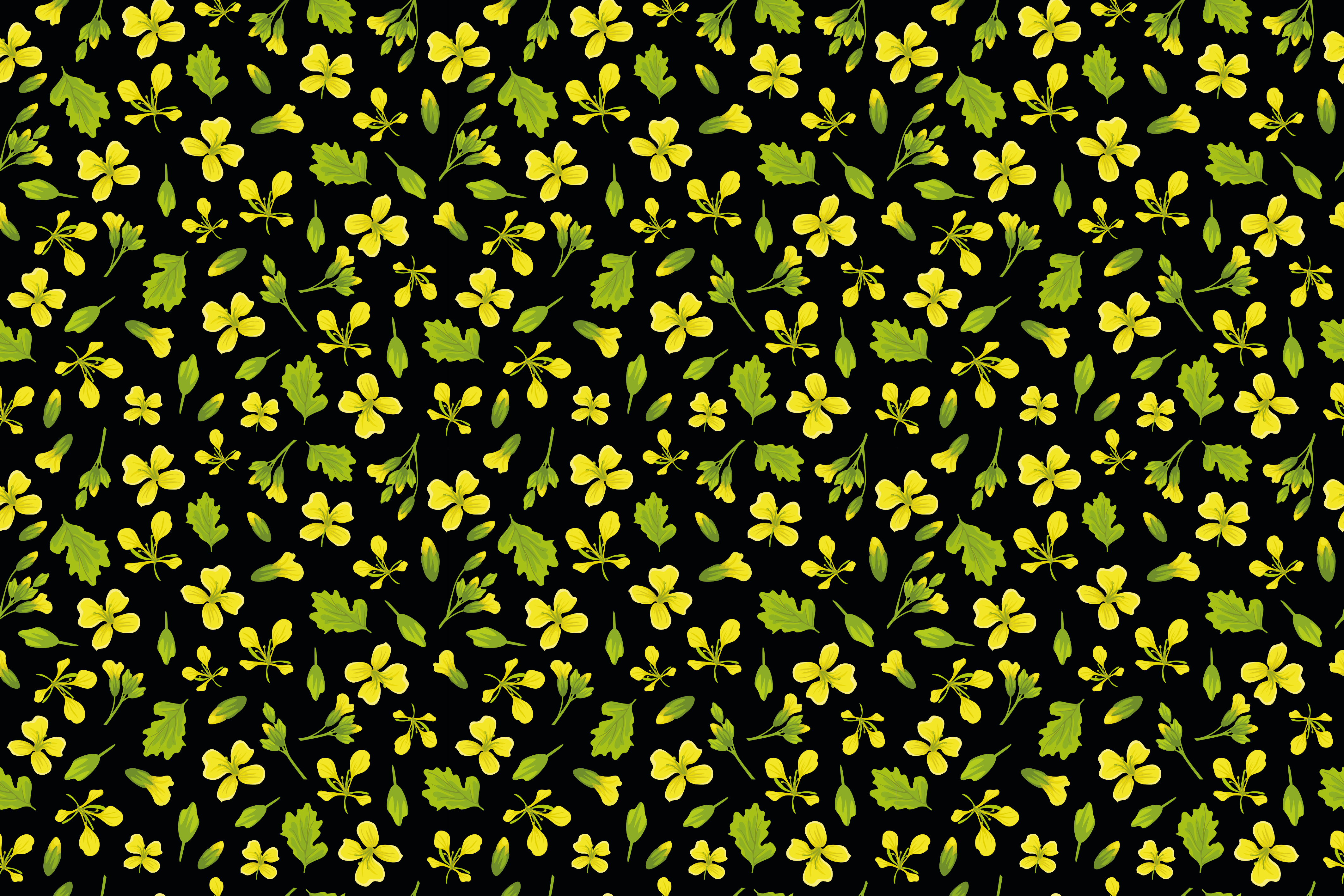 Vinyl Teppich Natur lebendiges blumenmuster - TenStickers