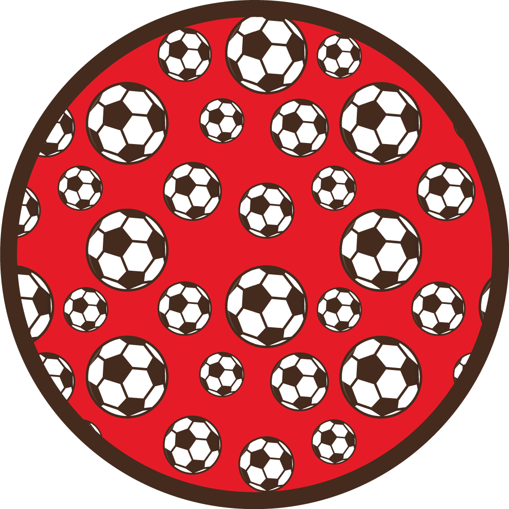 Vinyl Teppich Spiele fußballmotiv - TenStickers
