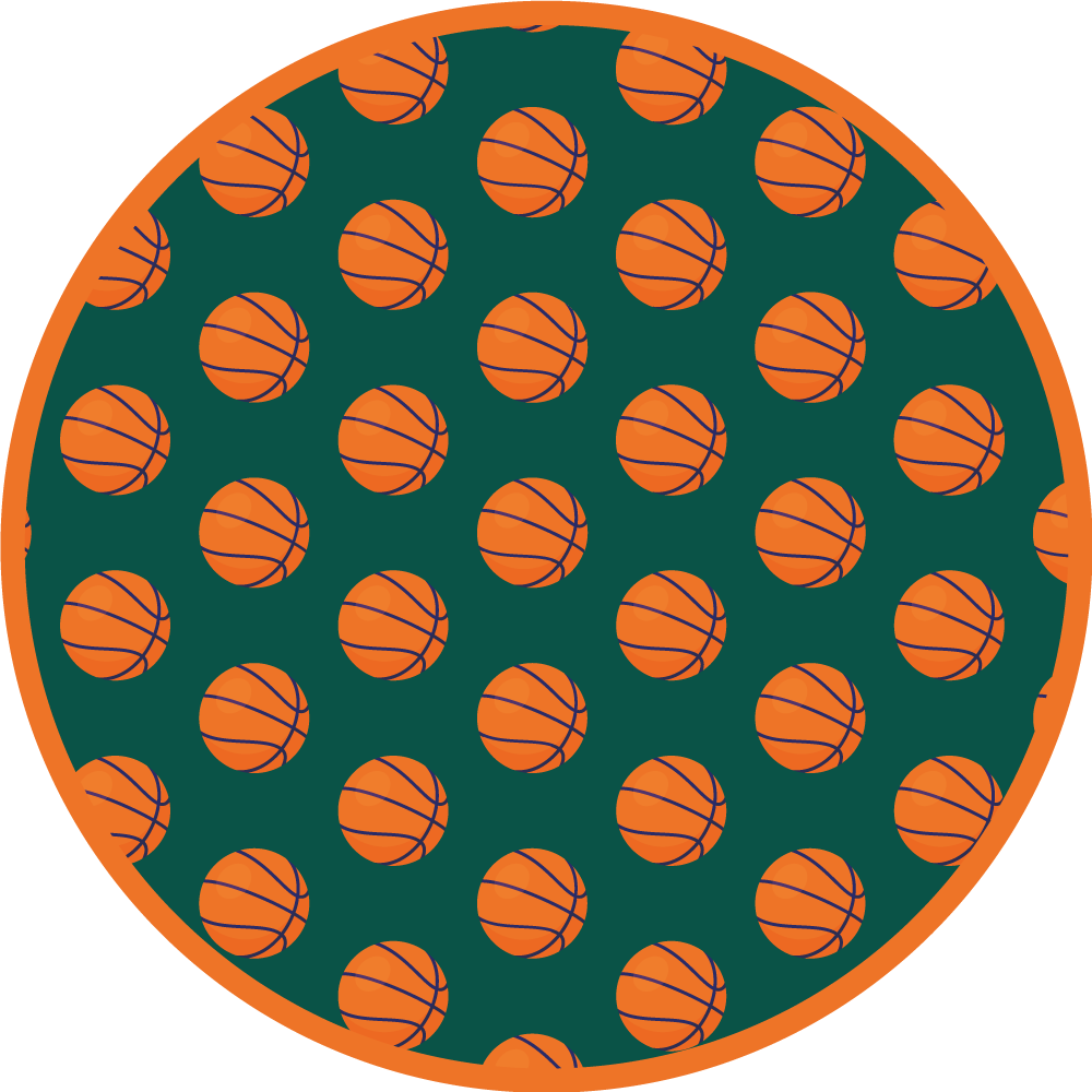 Vinyl teppich straßen basketball idee - TenStickers