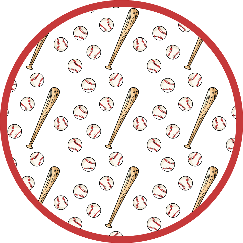 Vinylteppich Schlafzimmer Schläger und baseball - TenStickers
