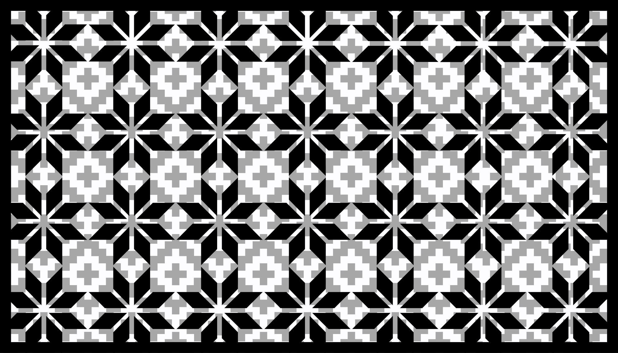 Vinyl Teppich Küche Quadrate und dreiecke Muster - TenStickers