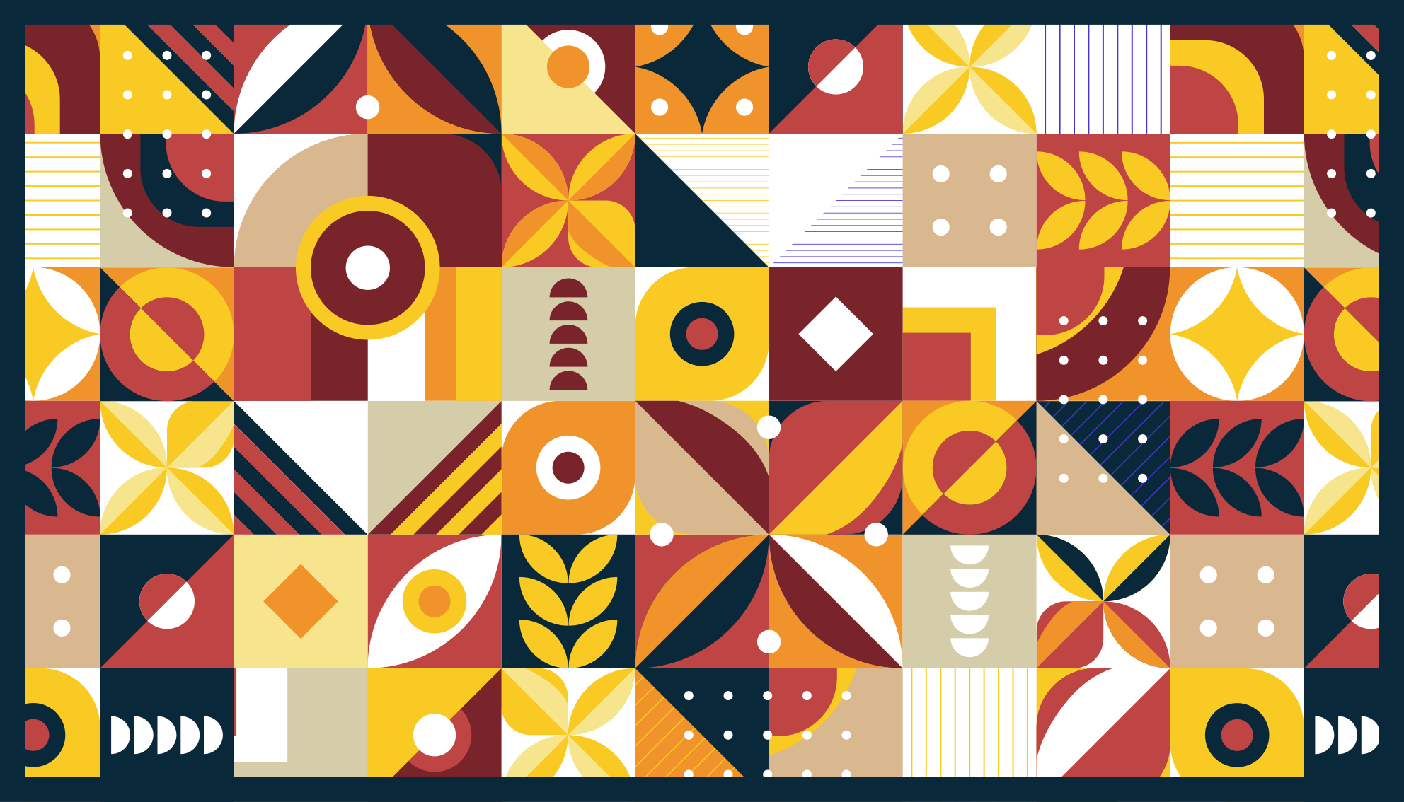 Vinyl Teppich Fliesenoptik lebendige kompositionen - TenStickers