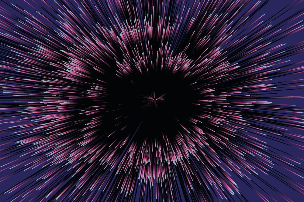 Vinyl Teppich Imitation Struktur dynamischer burst-effekt - TenStickers