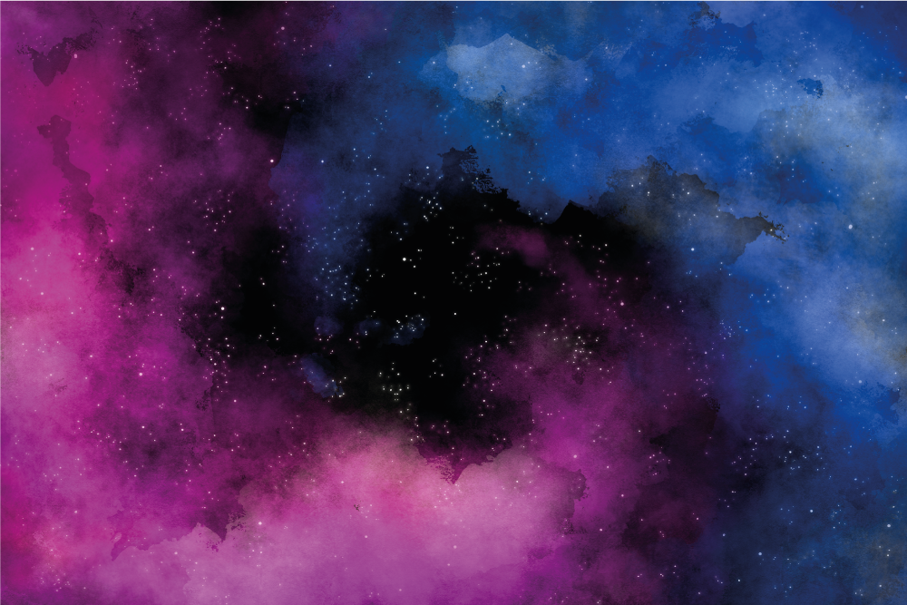 Vinyl Teppich Sterne kosmischer nachthimmel - TenStickers