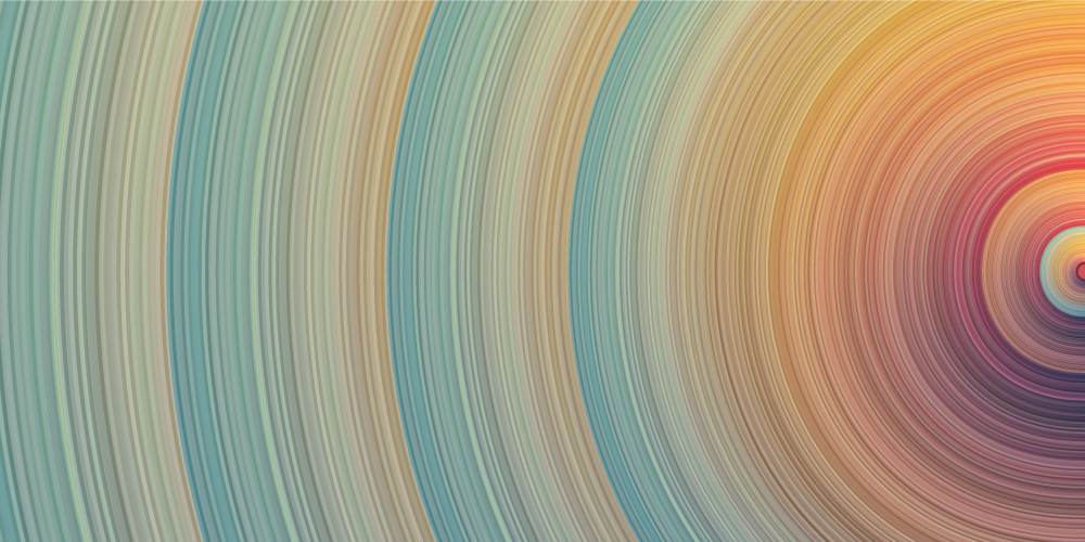 Vinyl Teppich minimalistisch spiralfarbenwellen - TenStickers