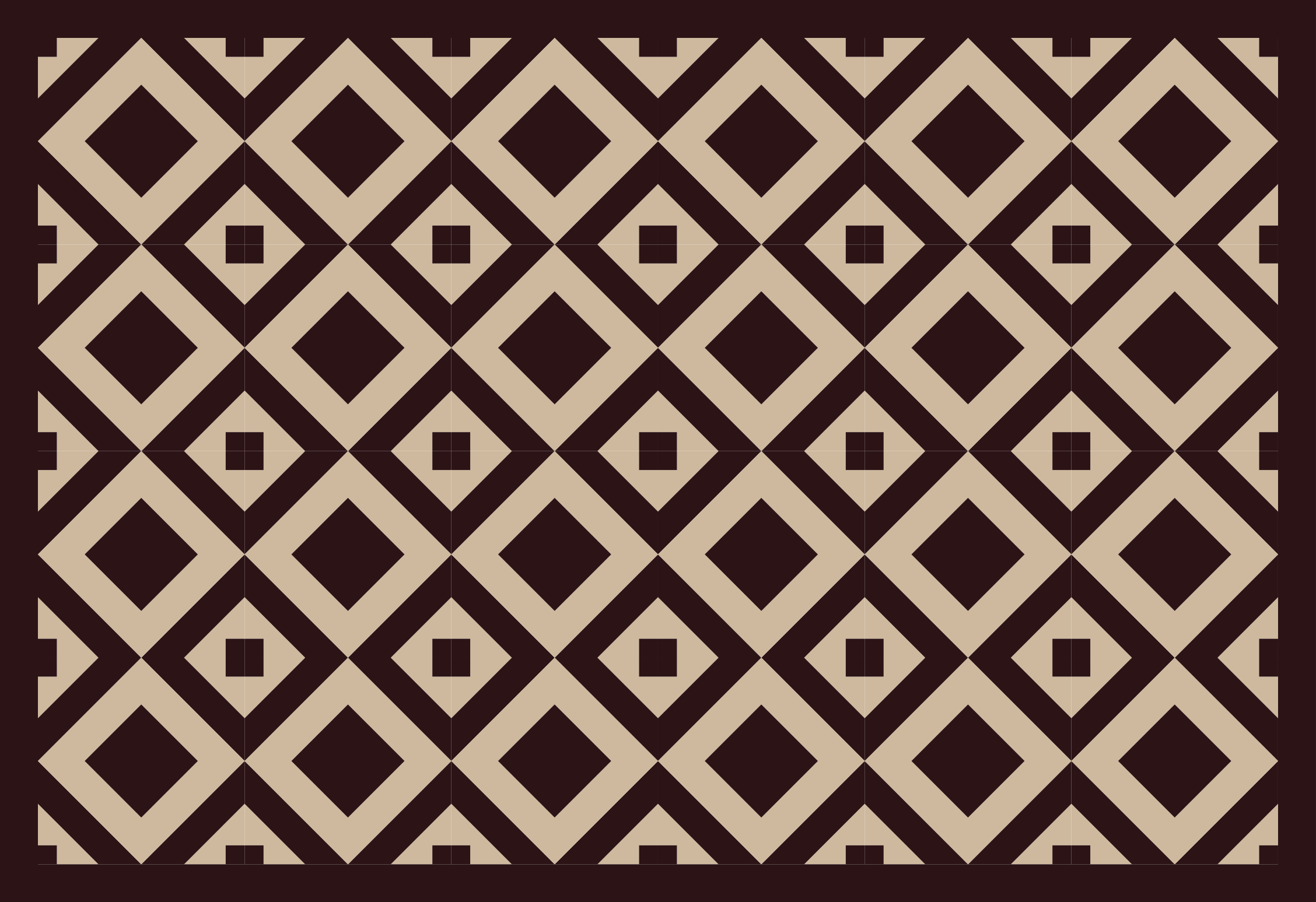 Vinyl teppich geometrisch mit diamantmuster - TenStickers