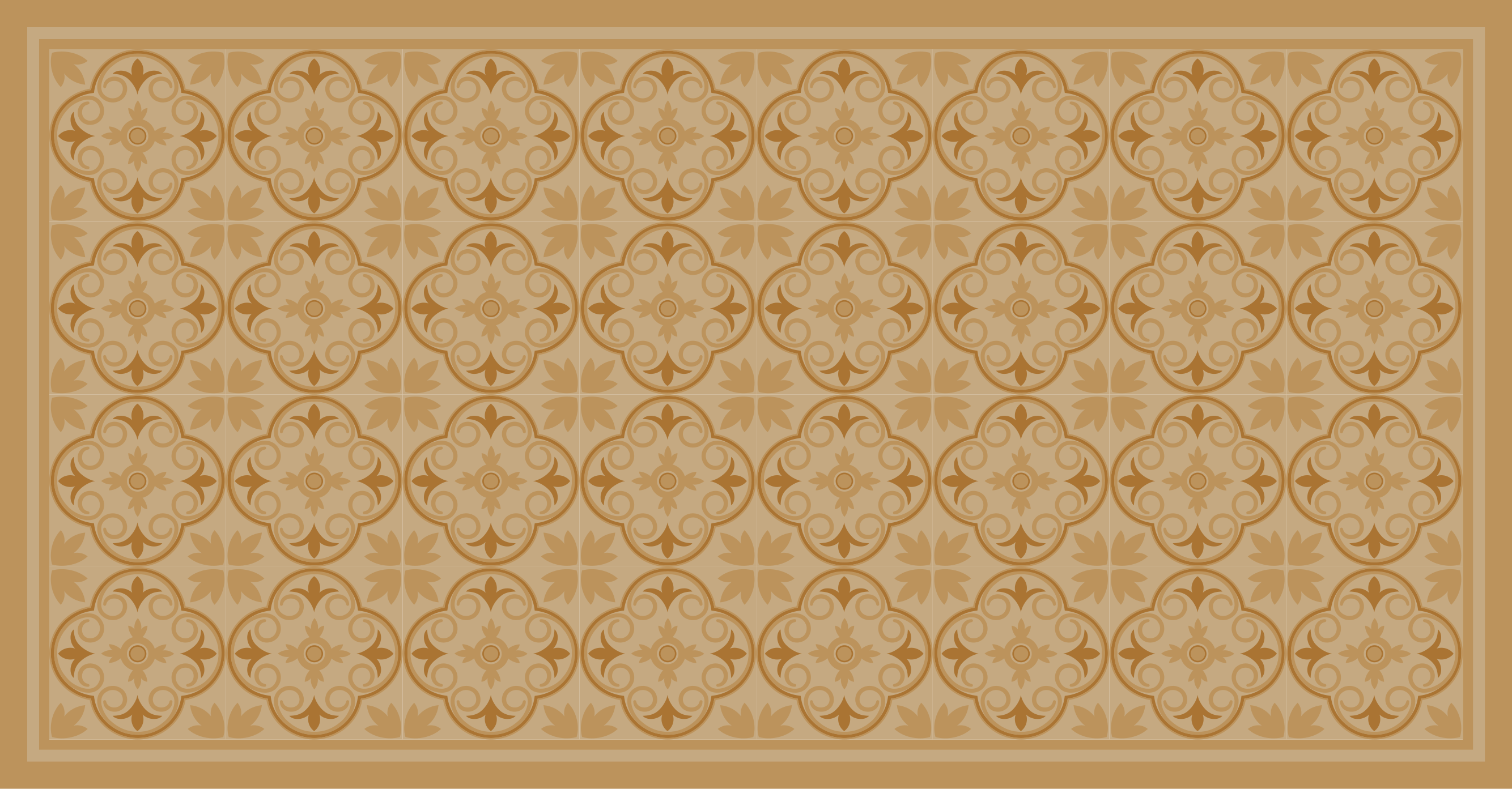 Vinyl Teppich Wohnzimmer geometrisches fliesenmotiv - TenStickers