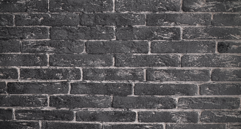 Vinylteppich Steinoptik schicker schwarzer ziegel - TenStickers