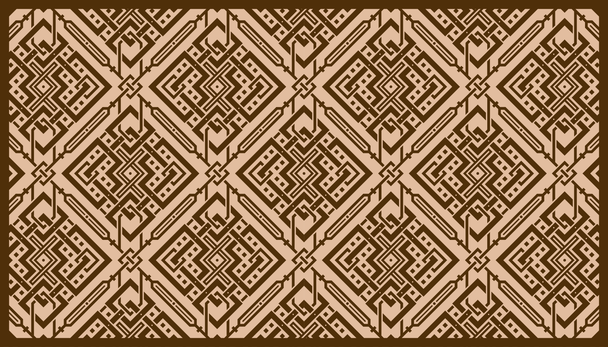 Vinyl Teppich Wohnzimmer elegantes geometrisches element - TenStickers