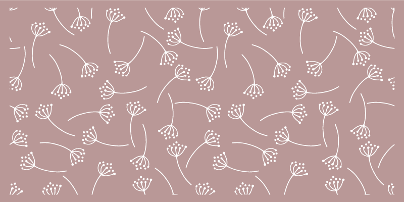 Vinyl Teppich Natur weiches blumenmuster - TenStickers