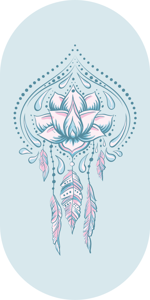 Vinyl Teppich Mandala lotusmuster - TenStickers