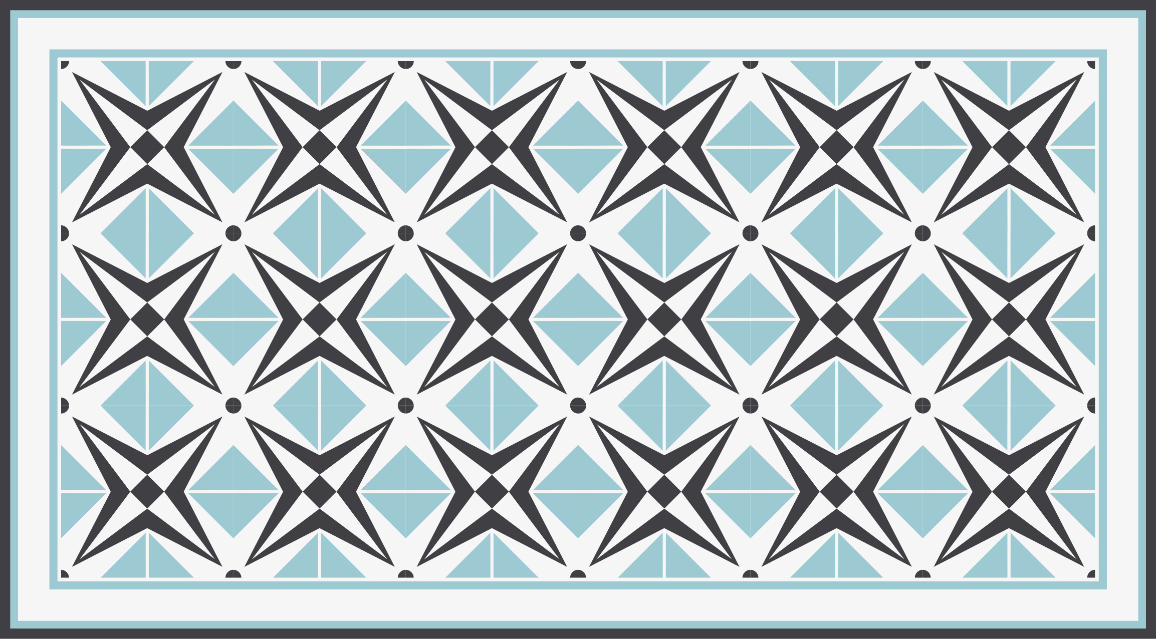 Vinylteppich Mosaik sternblaues motiv - TenStickers