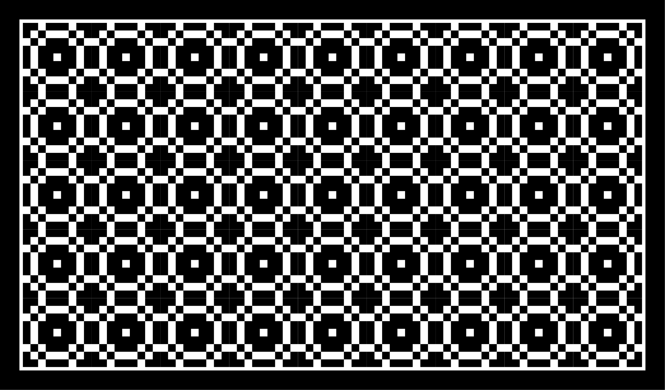 Vinyl Teppich Küche Schwarz-weißes Muster mit kleinen quadraten - TenStickers