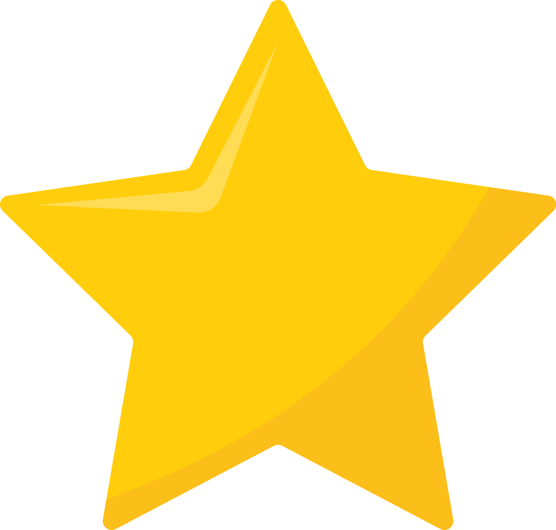 Vinylteppich Sterne Gelber klassischer stern - TenStickers