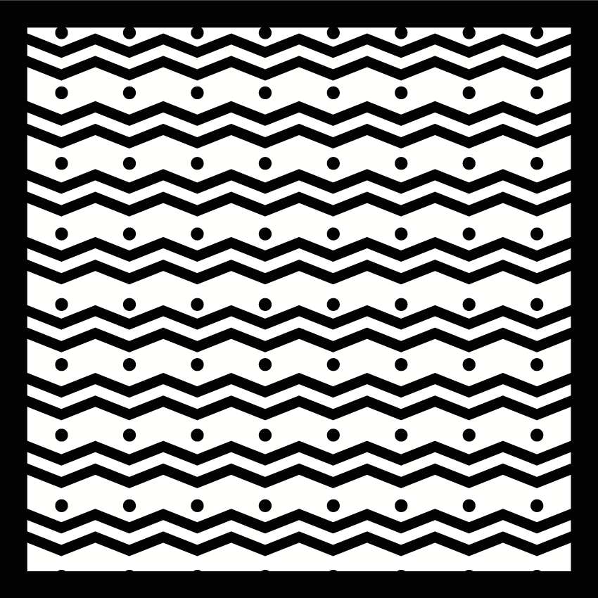 Vinylteppich streifen zigzag muster - TenStickers