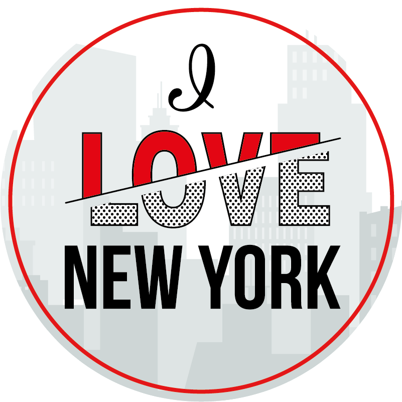 Vinyl Teppich Text ich liebe new york - TenStickers
