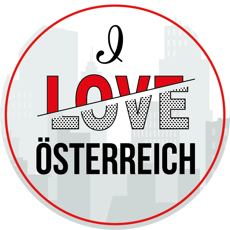 Vinylteppich Spruch Ich liebe Österreich - TenStickers