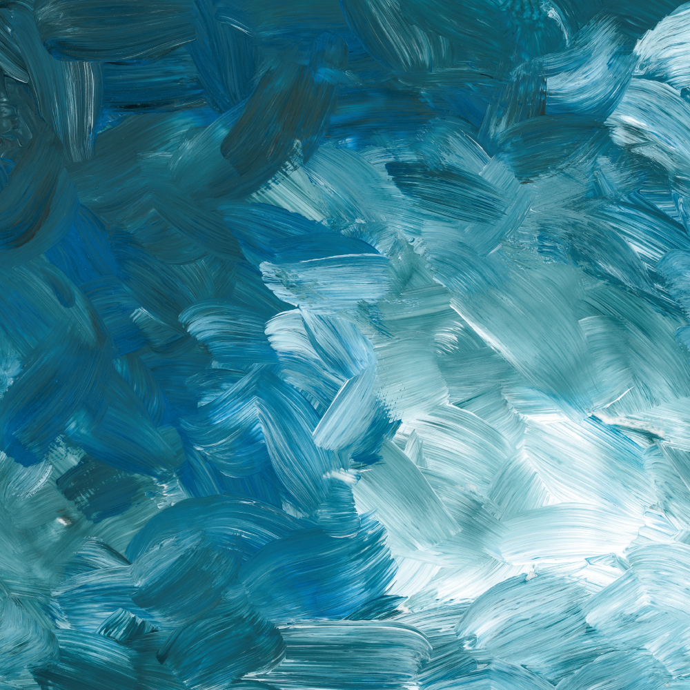 Vinyl teppich imitation struktur ozeanische pinselstriche - TenStickers