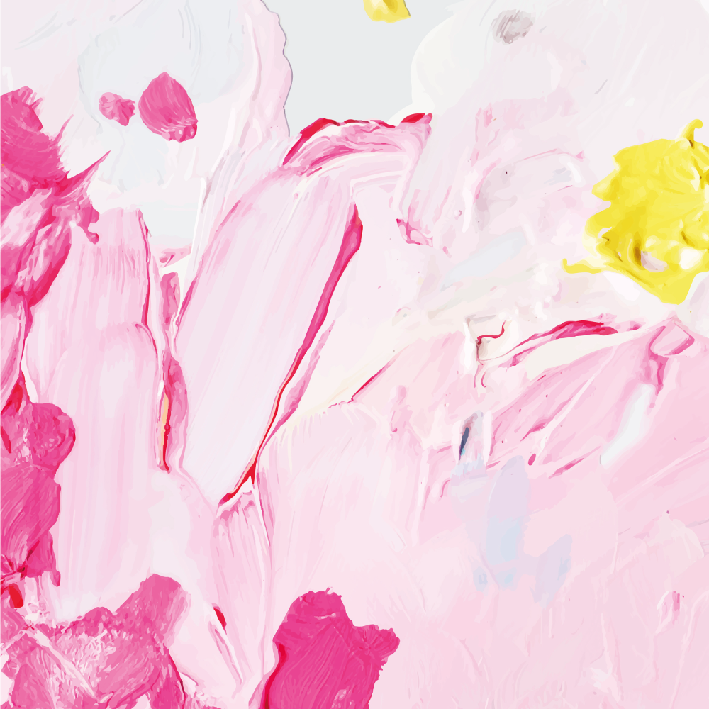 Vinyl teppich jugendzimmer mit abstrakten pinselstrichen - TenStickers