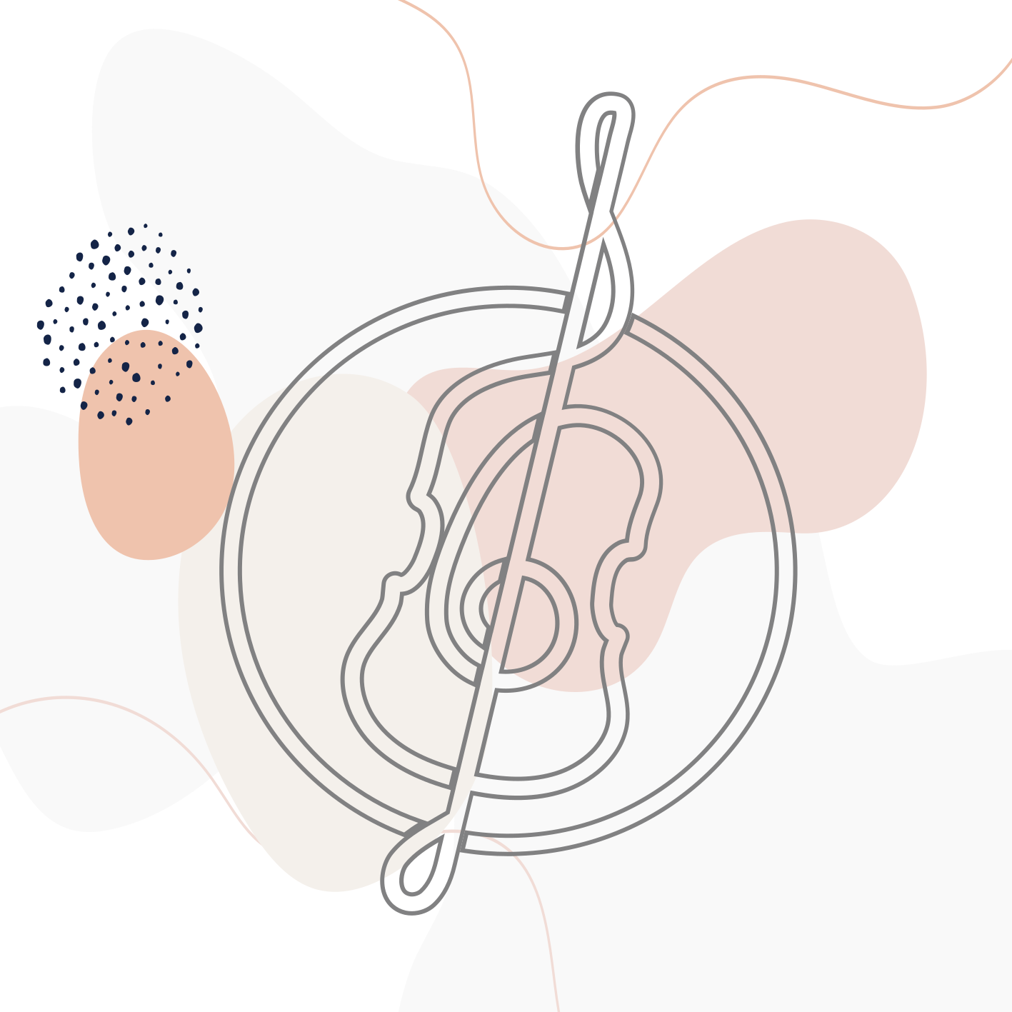 Vinylteppich modern Line art cello-design - TenStickers