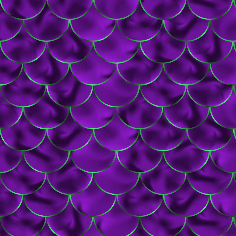 Vinyl teppich tiermuster mit meerjungfrauen-schuppen - TenStickers