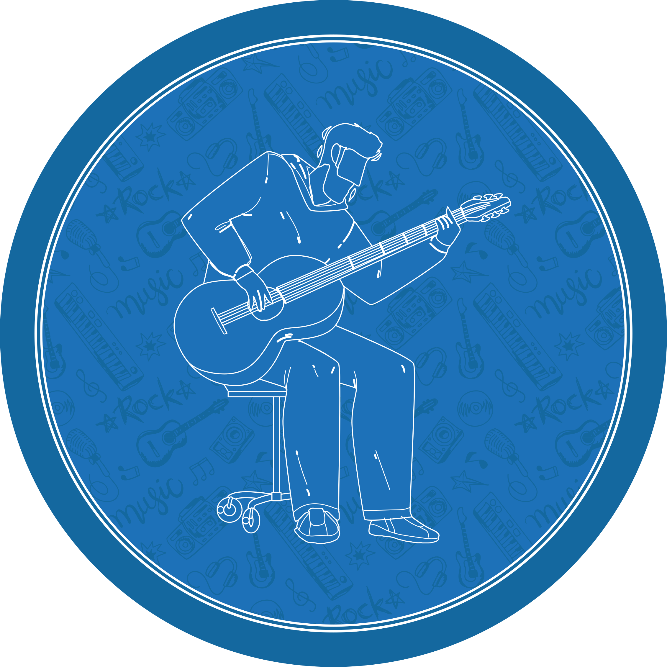 Vinyl Teppich Textur musikalische stimmung - TenStickers