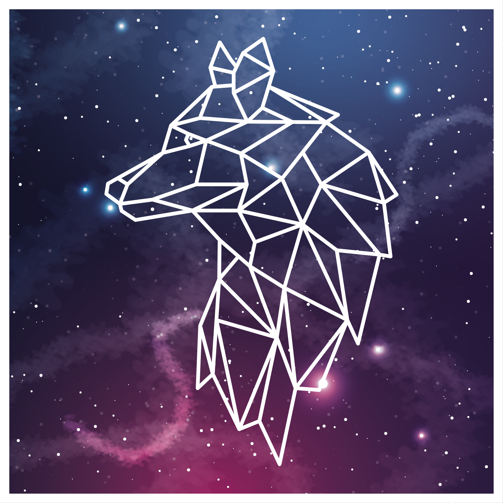 Vinyl Teppich Tiermuster geometrische bärensilhouette - TenStickers