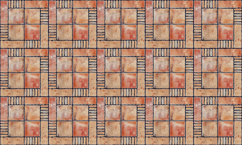 Vinyl Teppich Fliesenoptik kreuzschraffierte muster - TenStickers