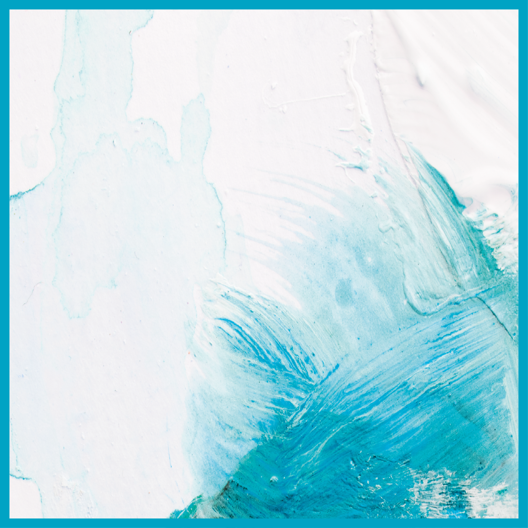 Vinyl Teppich Imitation Struktur aqua pinselstriche - TenStickers