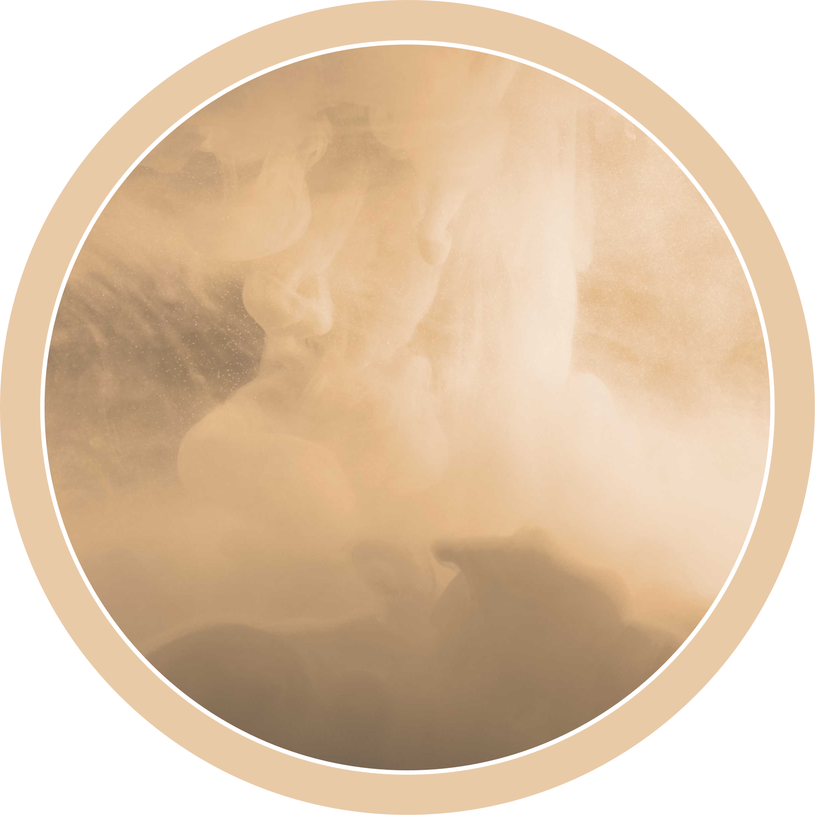 Vinyl teppich bad sanfte creme wellen - TenStickers